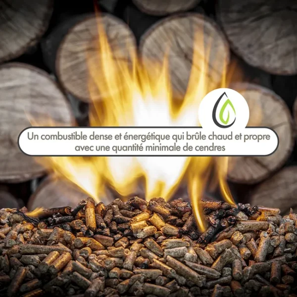 WOOD PELLETS - Granulés de bois sac 15 KG - X20 Sacs – Image 5